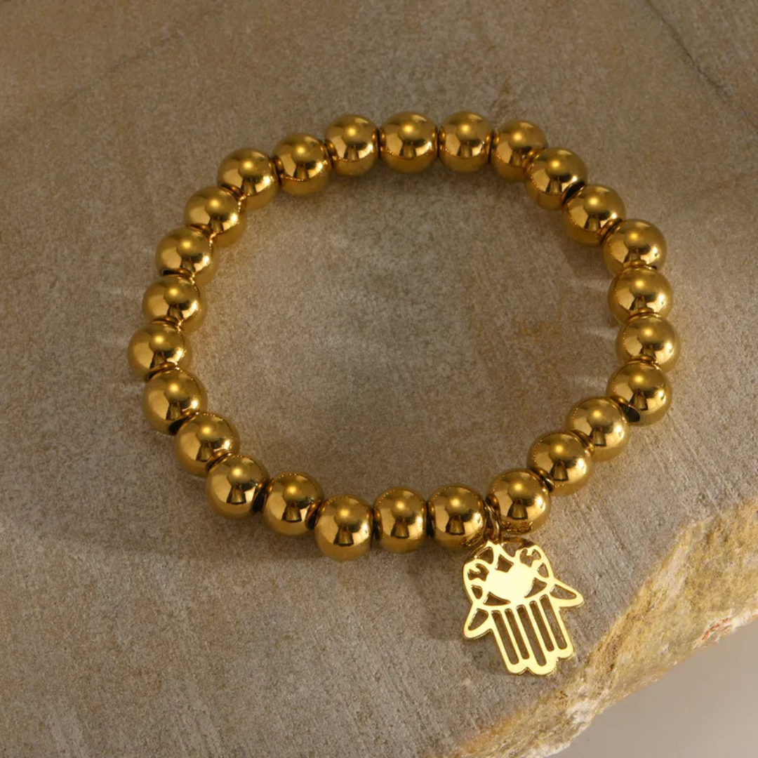 PULSERA AMULETOS GOLD