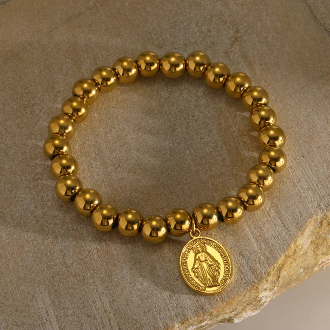 PULSERA AMULETOS GOLD