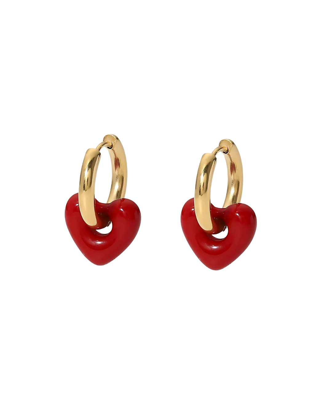 AROS HOOPS LOVE RED